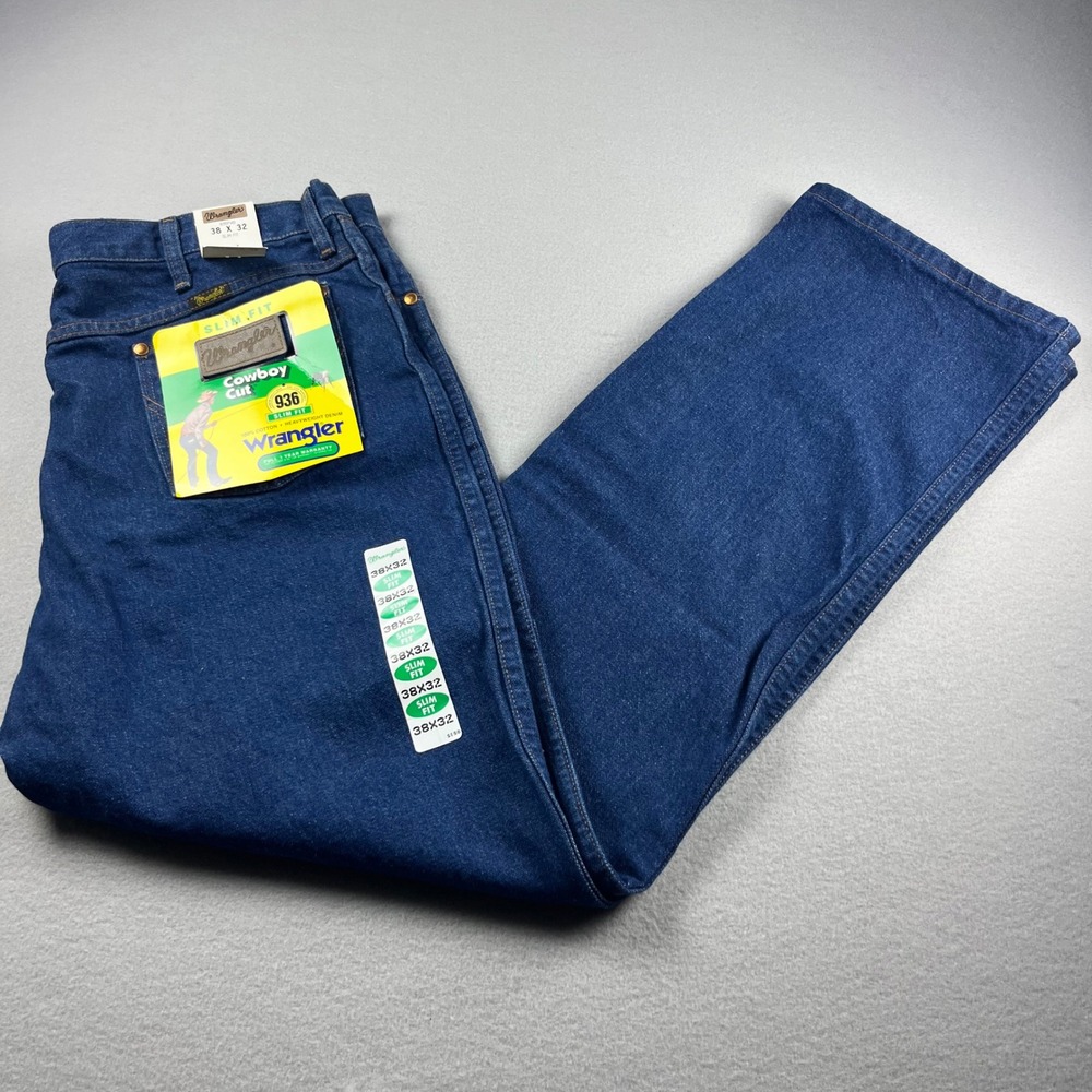 Wrangler 936 Cowboy Cut Vintage Deadstock Jeans Mens 38x32 Made in USA NWT